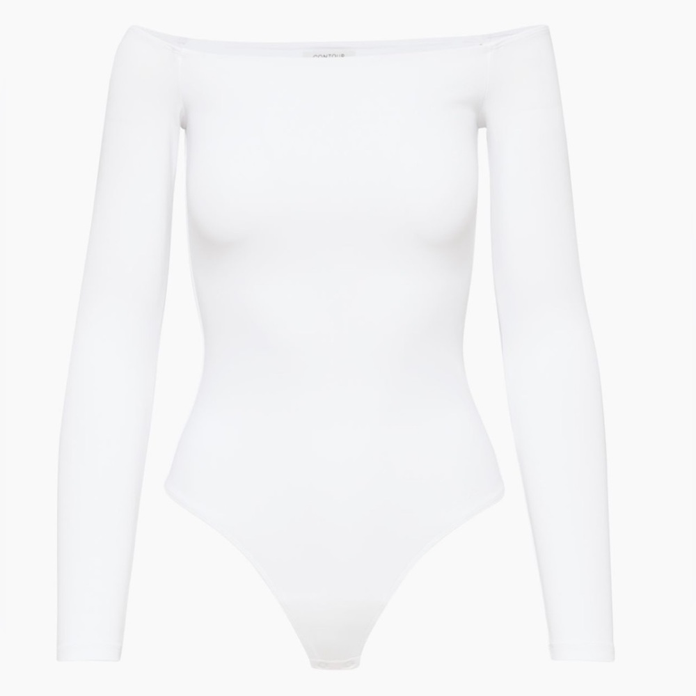 Aritzia Babaton Off-Shoulder Longsleeve Bodysuit